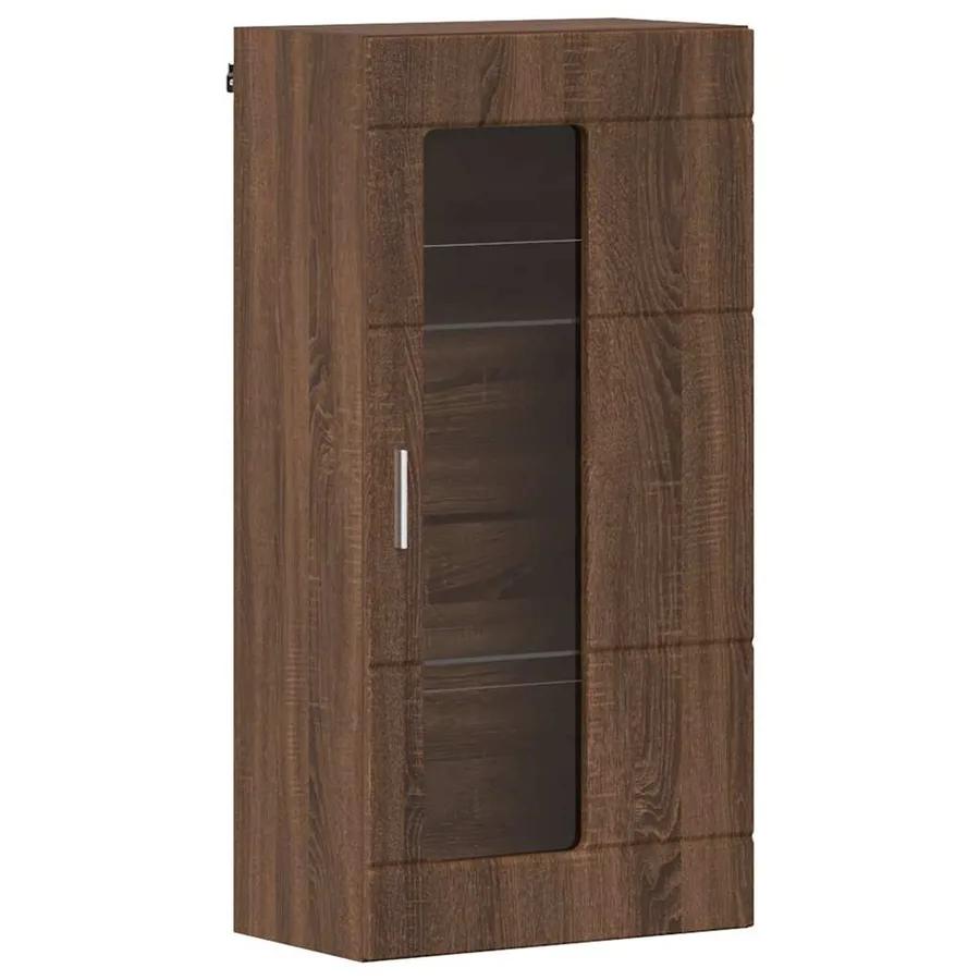 Cabinet en Bois Chêne brun 50 x 29 x 100 cm Bois d'ingénierie - 2