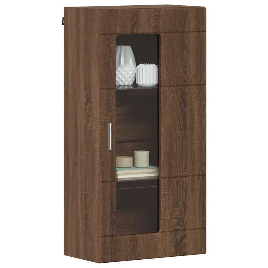 Cabinet en Bois Chêne brun 50 x 29 x 100 cm Bois d'ingénierie - 3