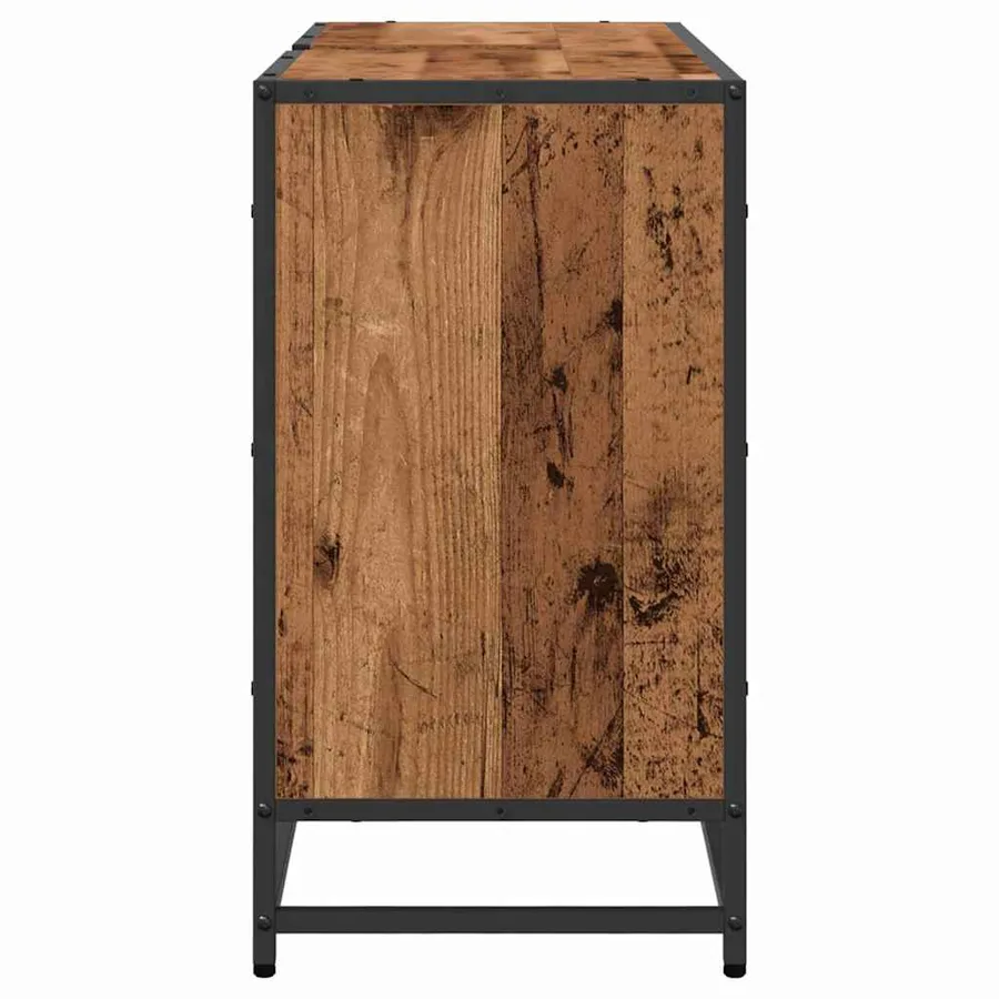 Cabinet de salle de bain avec porte Bois Ancien 90 x 33 x 60 cm - 7