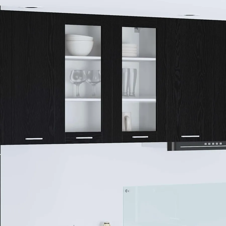 Armoire suspendue Chêne noir 80 x 31 x 80 cm Bois d'ingénierie
