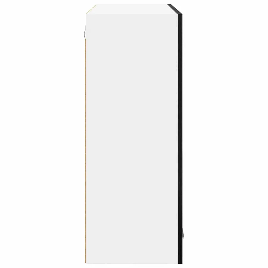Armoire suspendue Chêne noir 80 x 31 x 80 cm Bois d'ingénierie - 7