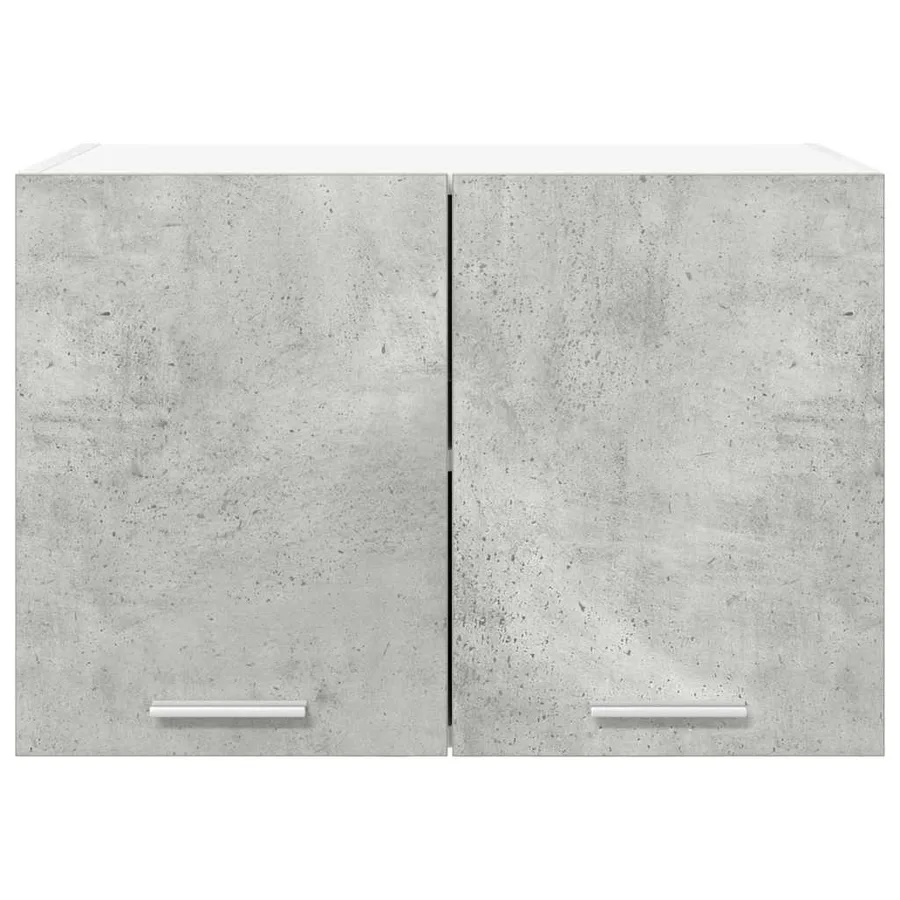 Armoire suspendue 2 pcs Gris béton et Blanc 60 x 31 x 40 cm - 7