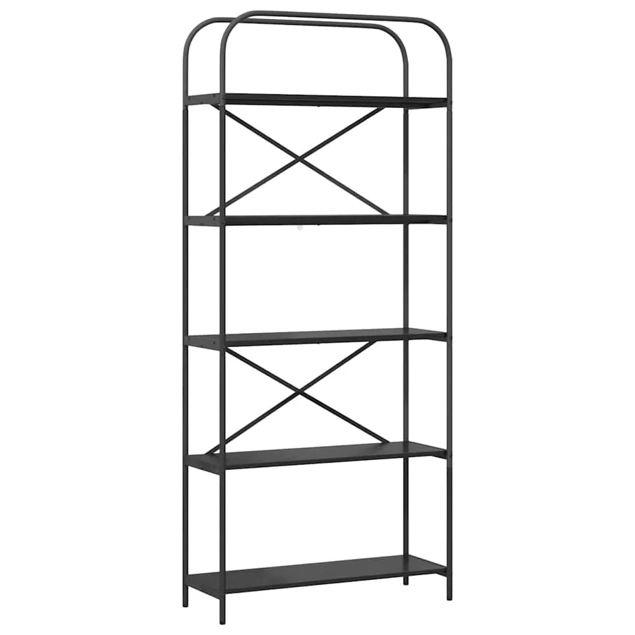 Étagère Chêne noir 80 x 30 x 183 cm Bois d'ingénierie - 2