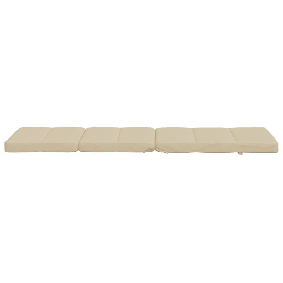 Coussins de chaise longue lot de 2 beige tissu oxford - 8