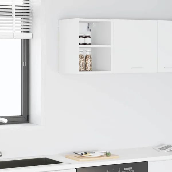 Armoire suspendue Blanc 30 x 29,5 x 40 cm Bois d'ingénierie