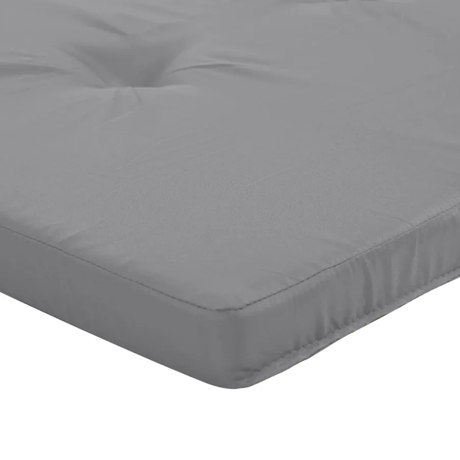 Coussins de chaise longue lot de 2 gris tissu oxford - 10