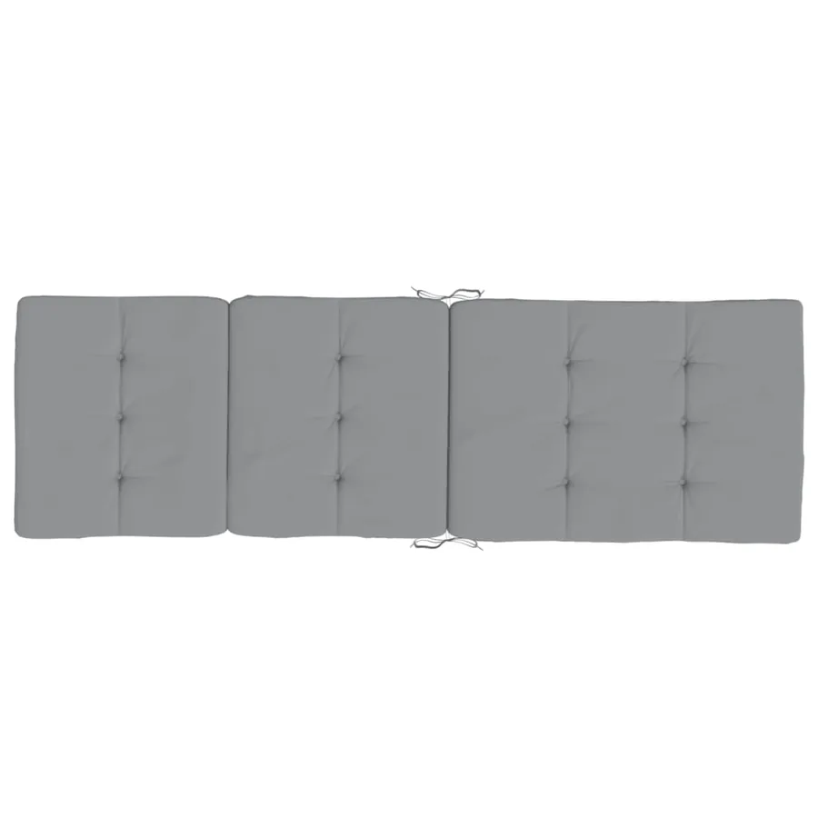 Coussins de chaise longue lot de 2 gris tissu oxford - 5