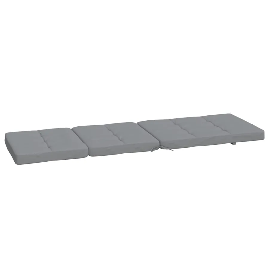 Coussins de chaise longue lot de 2 gris tissu oxford - 6