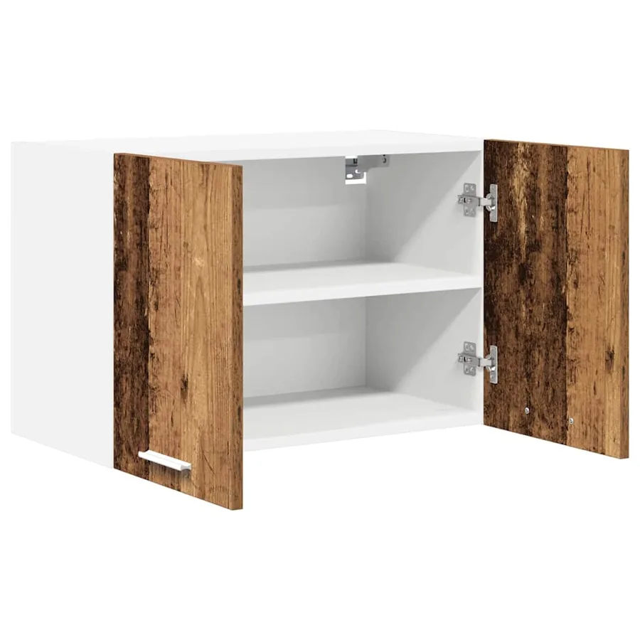 Armoire suspendue Bois ancien et Blanc 60 x 31 x 40 cm - 5