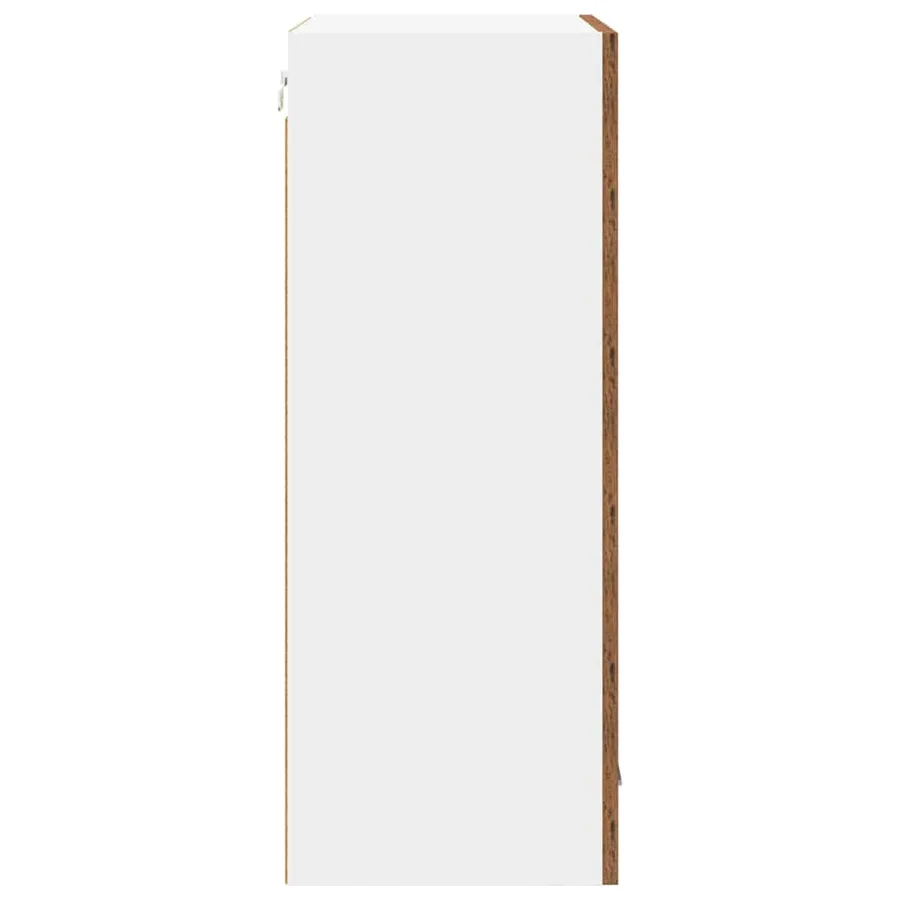 Armoire suspendue Bois ancien et Blanc 50 x 31 x 80 cm - 7
