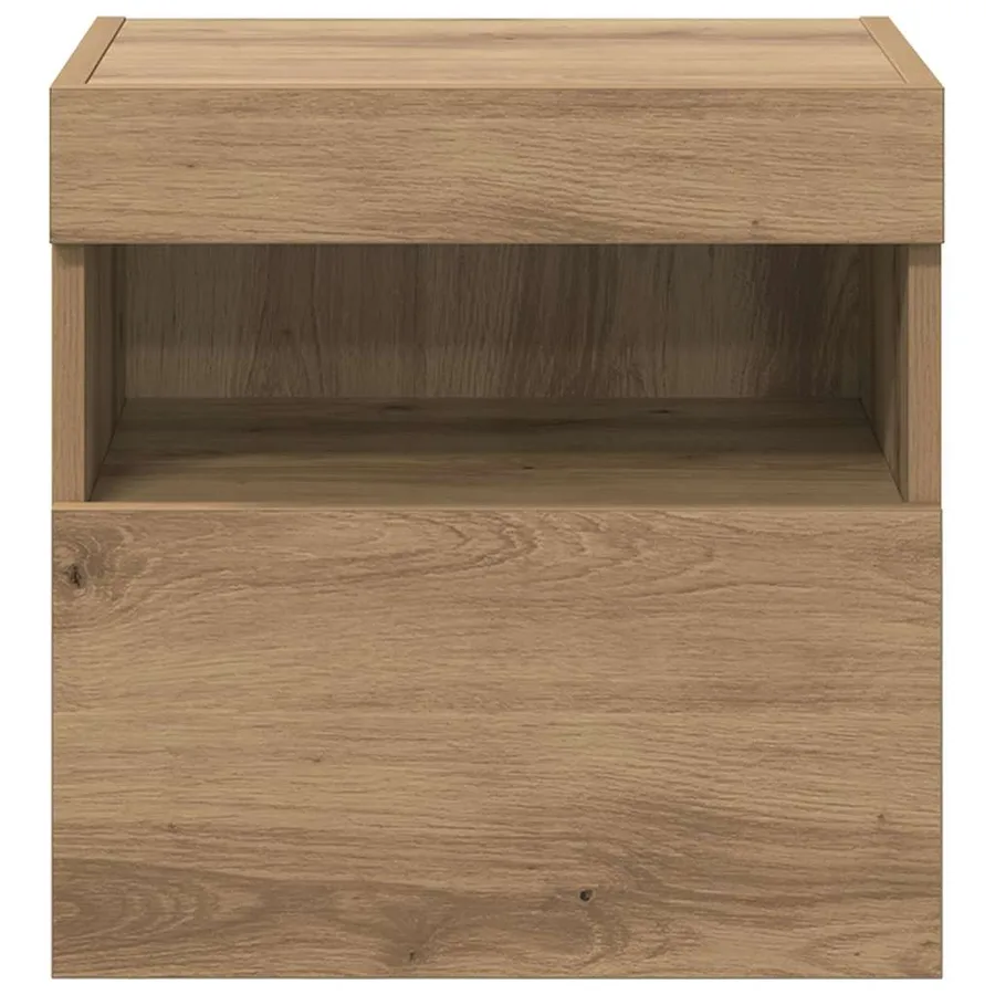 Meubles TV muraux 2 pcs Chêne artisanal Bois d'ingénierie - 9