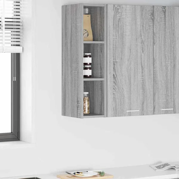 Armoire suspendue avec stockage Gris Sonoma 20 x 29,5 x 80 cm