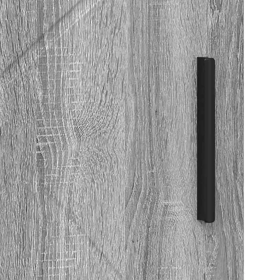 Cabinet de salle de bain avec porte Gris Sonoma 60 x 35 x 80 cm - 8