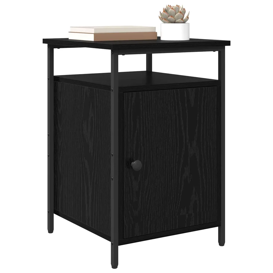 Cabinet de chevet 2 pcs Chêne noir 40 x 42 x 60cm - 3