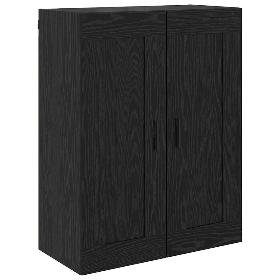 Haut Armoire 2 pcs Chêne noir Bois d'ingénierie - 7
