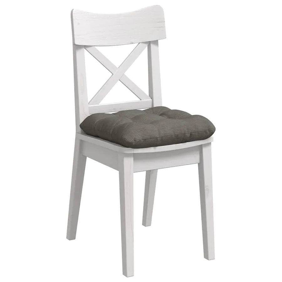 Coussins de siège 4 pcs Gris clair 40 x 40 cm - 3