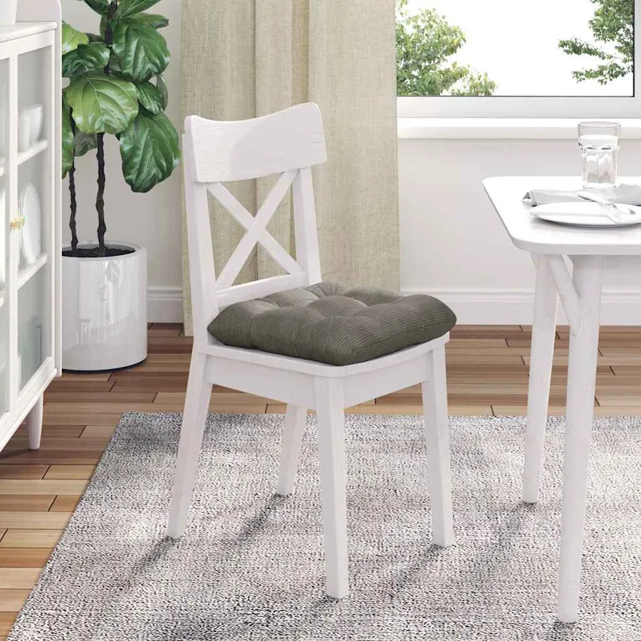 Coussins de siège 4 pcs Gris clair 40 x 40 cm - 4