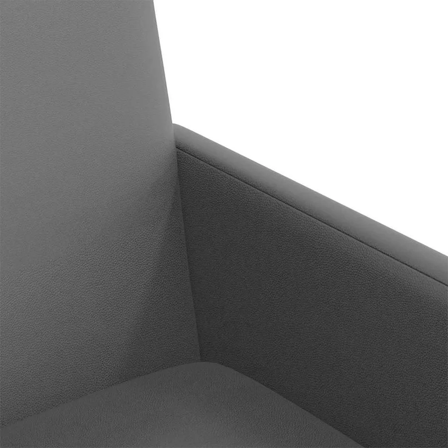 Chaises de Salle à Manger avec Roues 2 pcs Gris 57 x 66 x 94 cm - 7