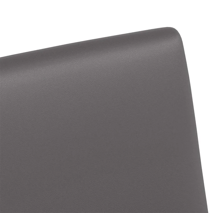 Chaises de Salle à Manger avec Roues 2 pcs Gris 57 x 66 x 94 cm - 9