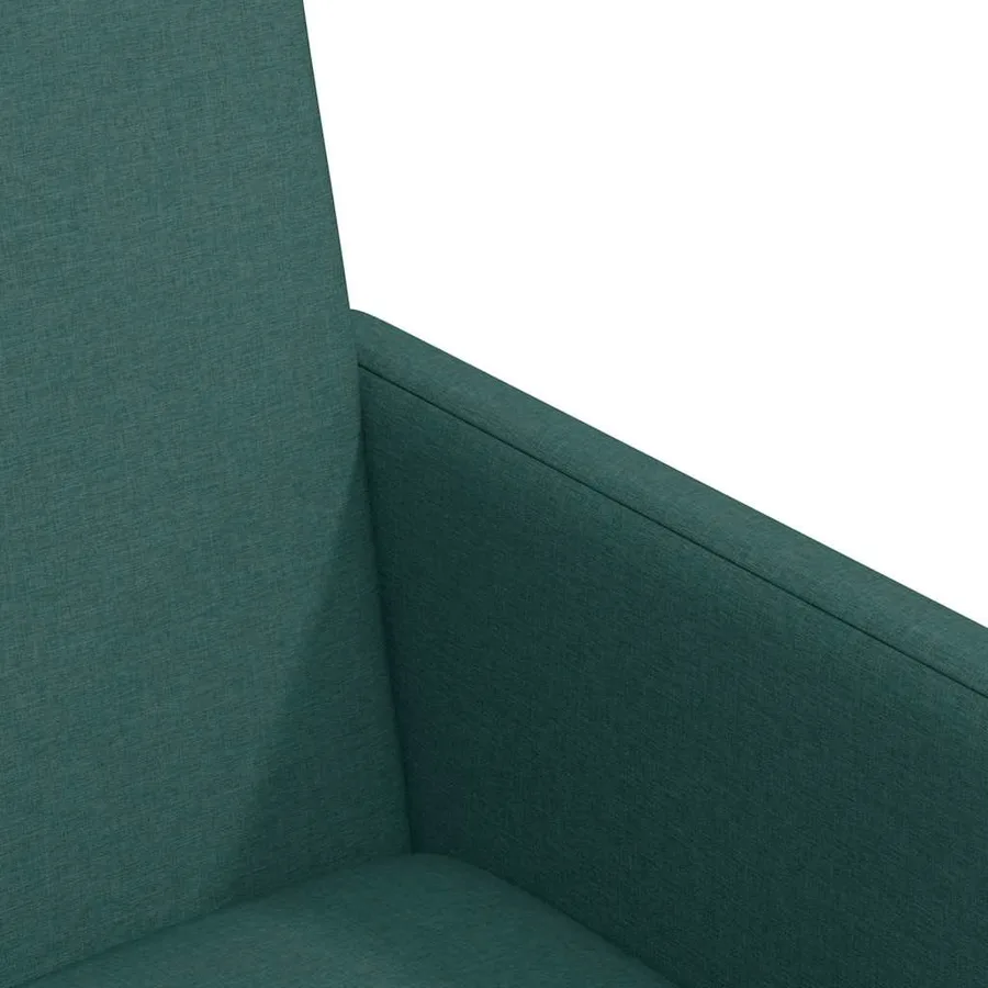 Chaises de Salle à Manger avec Roues 2 pcs Vert foncé tissu - 7