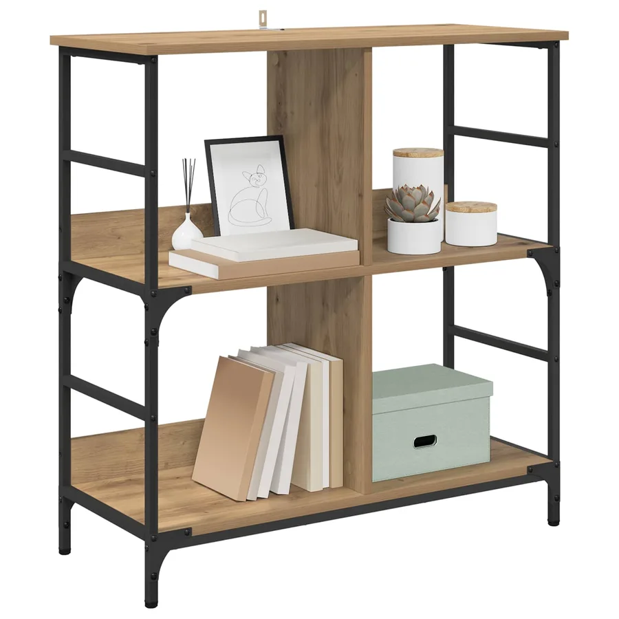 Étagère 4 niveaux 78.5 x 33 x 82 cm Bois d'ingénierie - 3