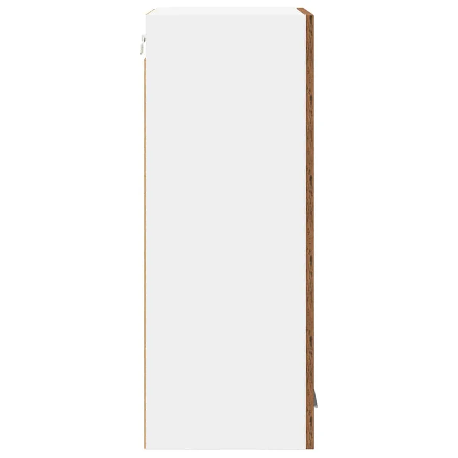 Armoire suspendue Bois ancien et Blanc 40 x 31 x 80 cm - 7
