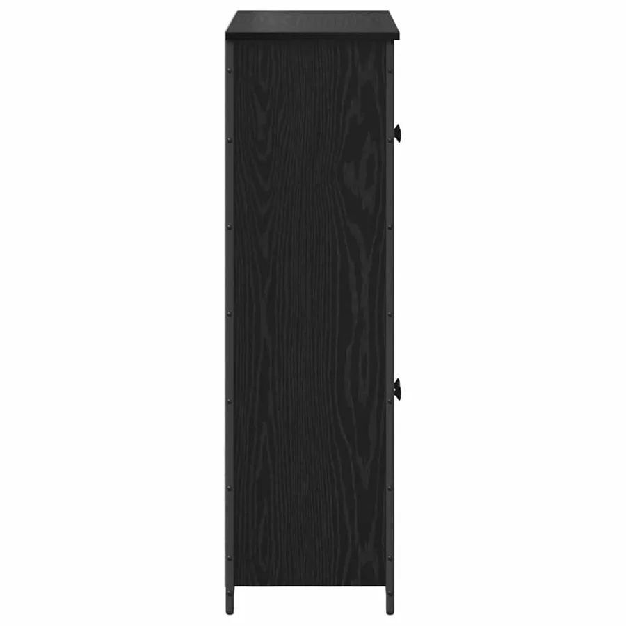 Haut Armoire Chêne noir 62 x 32 x 106,5 cm Bois d'ingénierie - 7
