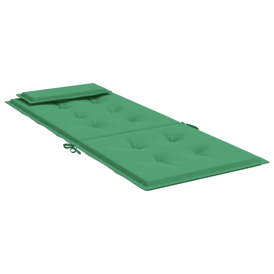 Coussins de chaise à dossier haut lot de 2 vert tissu oxford - 6