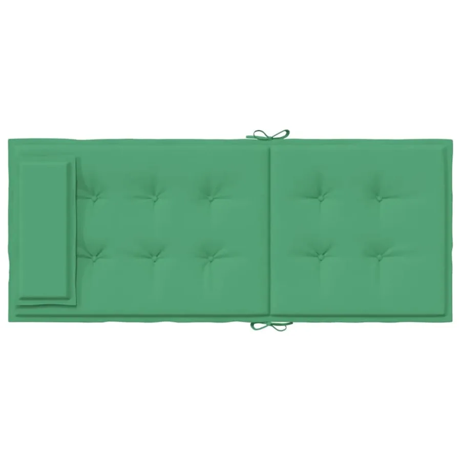 Coussins de chaise à dossier haut lot de 2 vert tissu oxford - 7