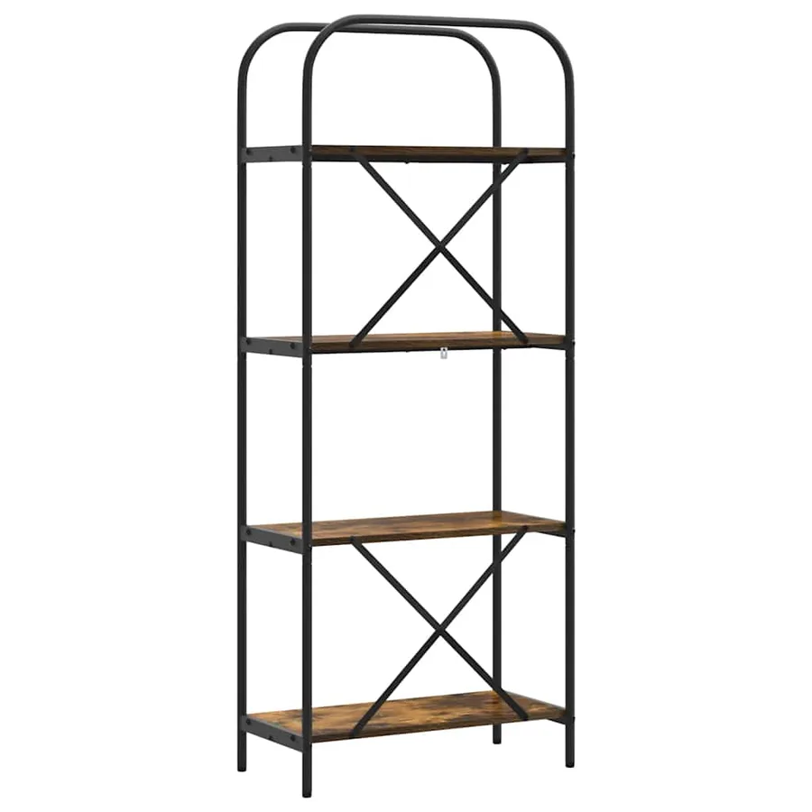 Étagère Chêne fumé 60 x 30 x 146 cm Bois d'ingénierie - 7