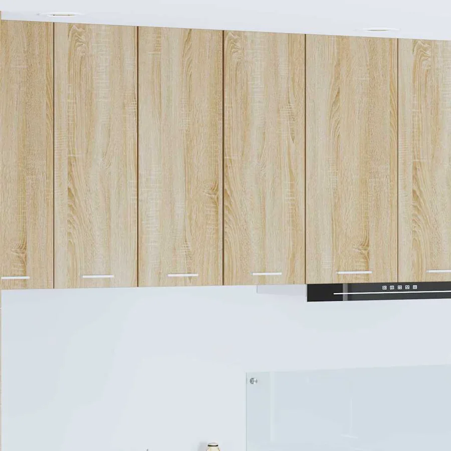 Armoire suspendue 2 pcs Chêne Sonoma et Blanc 30 x 31 x 80 cm