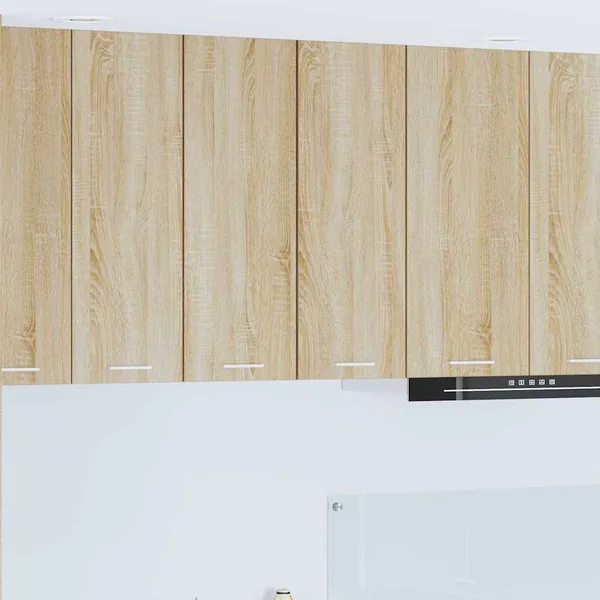 Armoire suspendue 2 pcs Chêne Sonoma et Blanc 30 x 31 x 80 cm