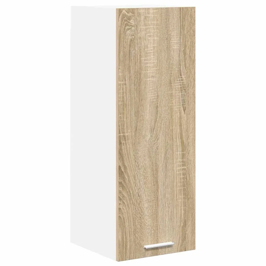 Armoire suspendue 2 pcs Chêne Sonoma et Blanc 30 x 31 x 80 cm - 6