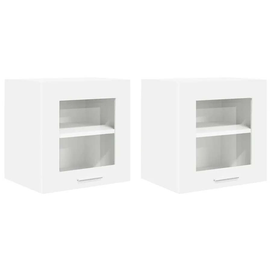 Armoire suspendue 2 pcs Blanc 40 x 31 x 40 cm Bois d'ingénierie - 2