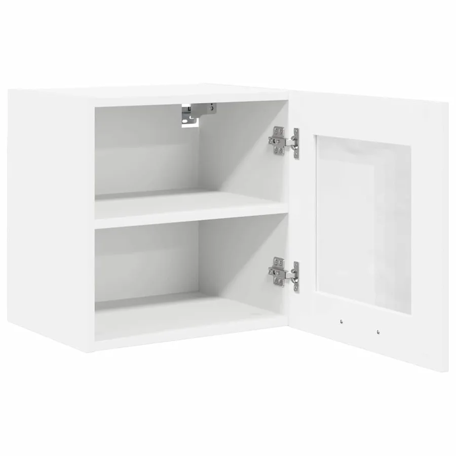 Armoire suspendue 2 pcs Blanc 40 x 31 x 40 cm Bois d'ingénierie - 6