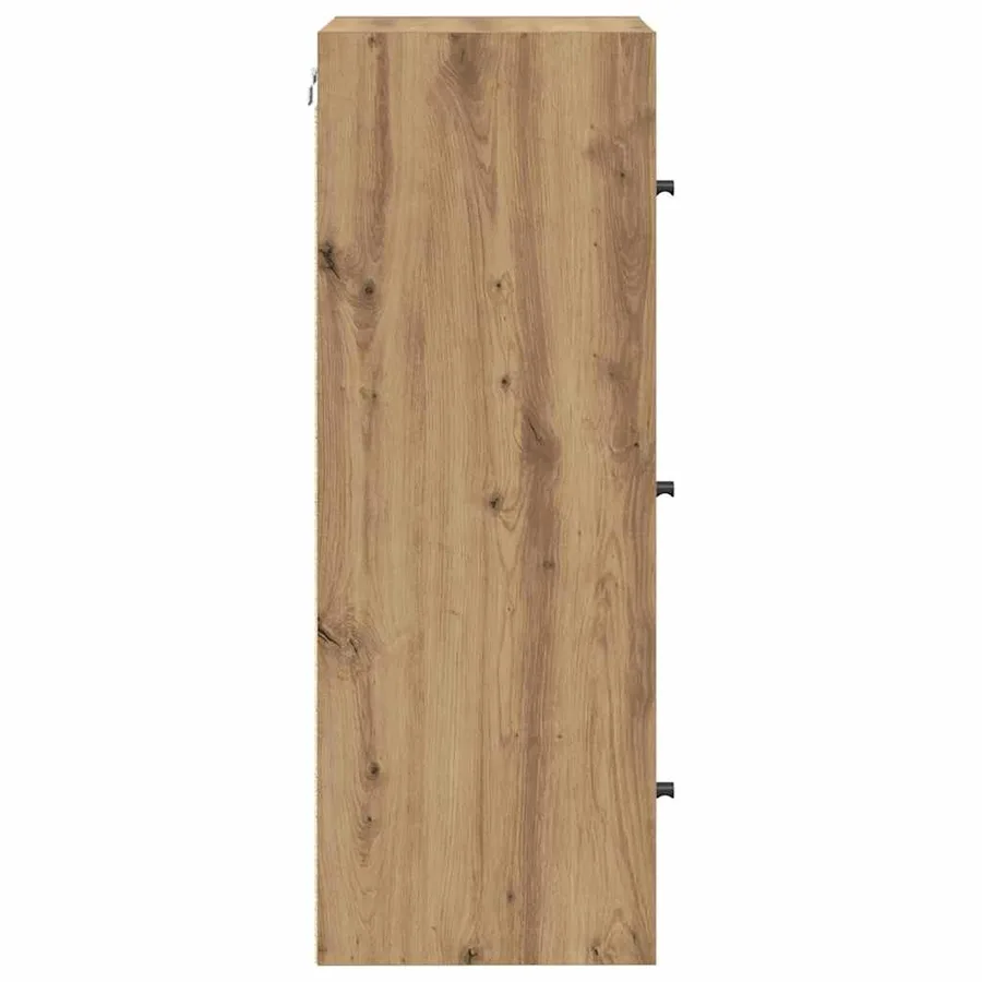 Meuble mural 35 x 37 x 102 cm Bois d'ingénierie Chêne artisanal - 7