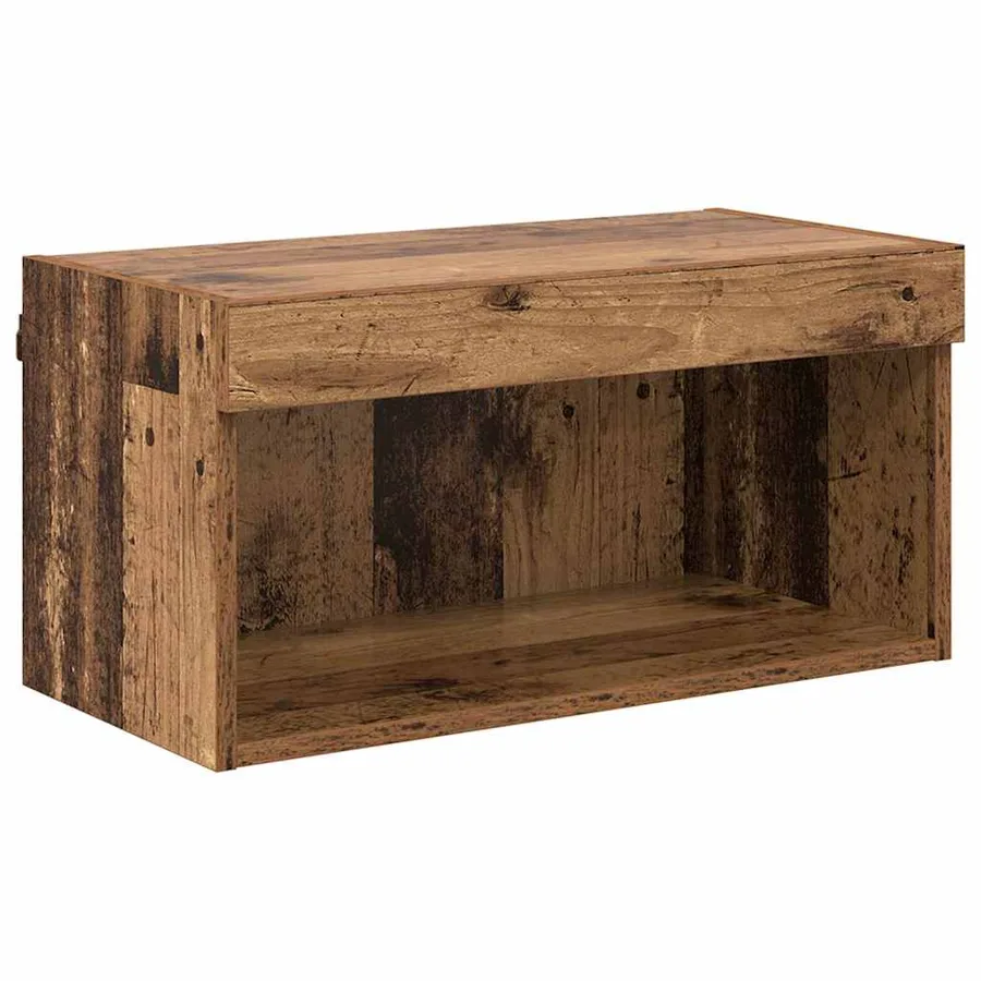 Ensemble meuble TV avec LED Bois Ancien 60 x 30 x 30 cm - 2