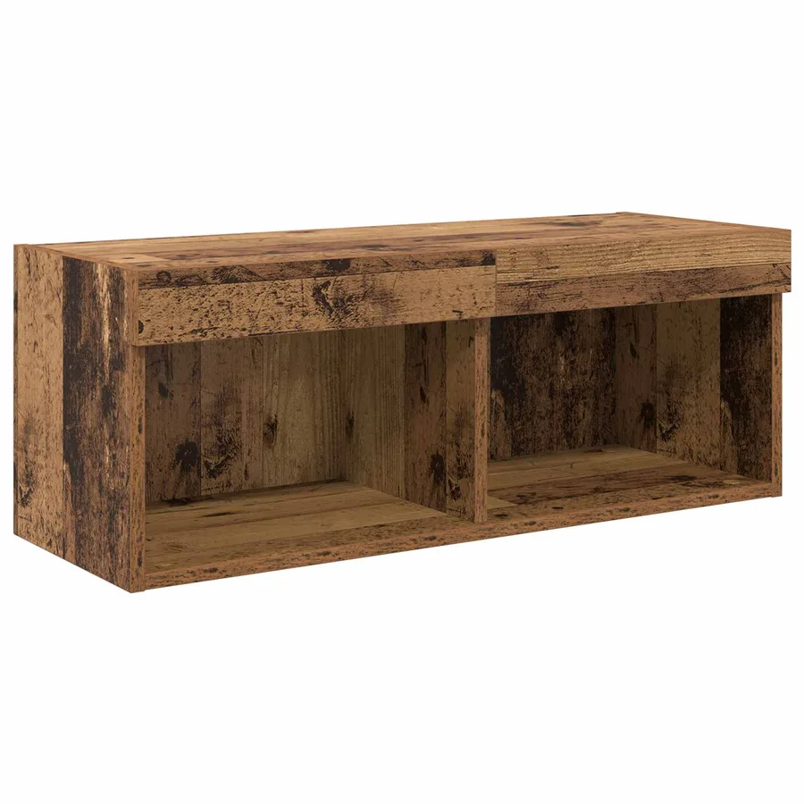 Meubles TV muraux 6 pcs Bois ancien Bois d'ingénierie - 8