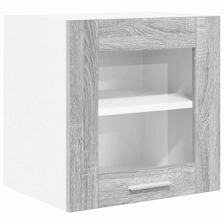 Armoire suspendue avec porte 2 pcs Gris Sonoma 40 x 31 x 40 cm - 5