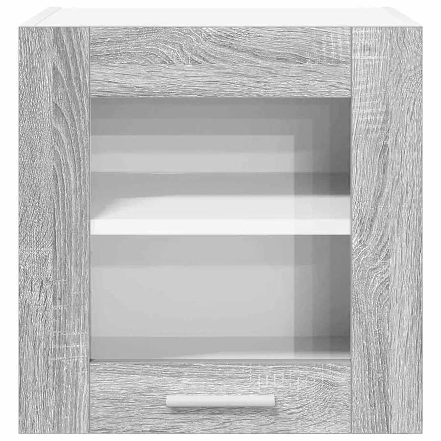 Armoire suspendue avec porte 2 pcs Gris Sonoma 40 x 31 x 40 cm - 7