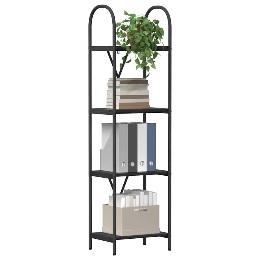 Étagère Chêne noir 40 x 30 x 146 cm Bois d'ingénierie - 3