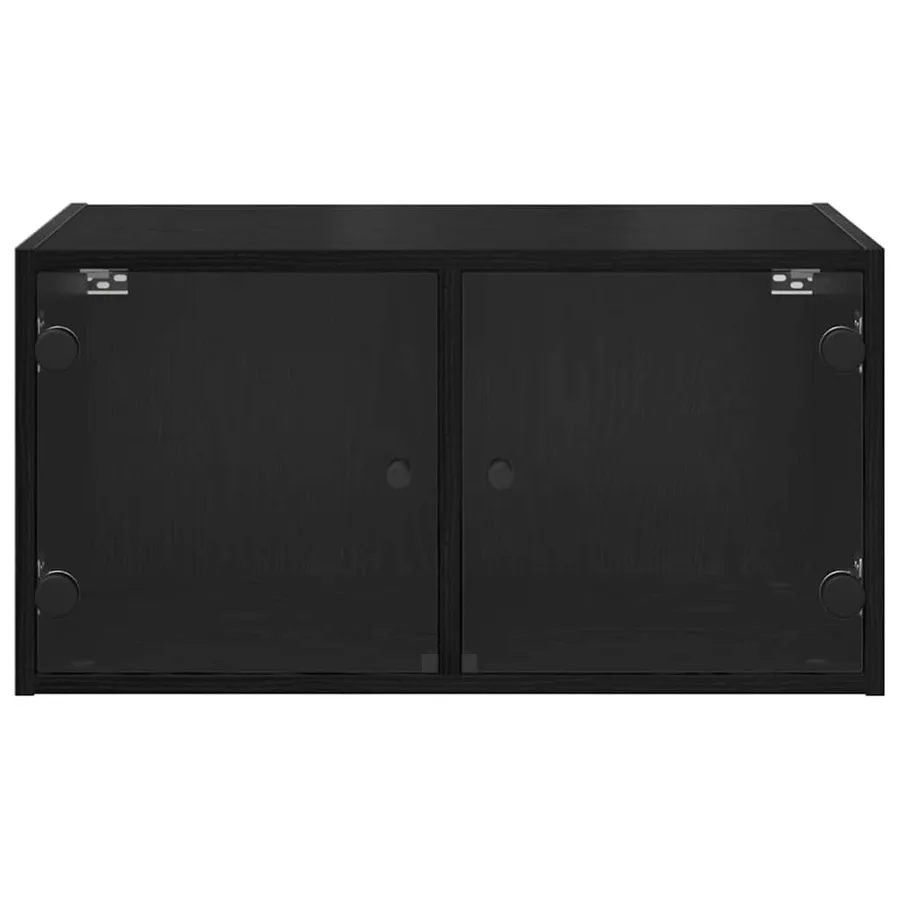 Meuble mural Chêne noir 68 x 37 x 35 cm Bois d'ingénierie - 6