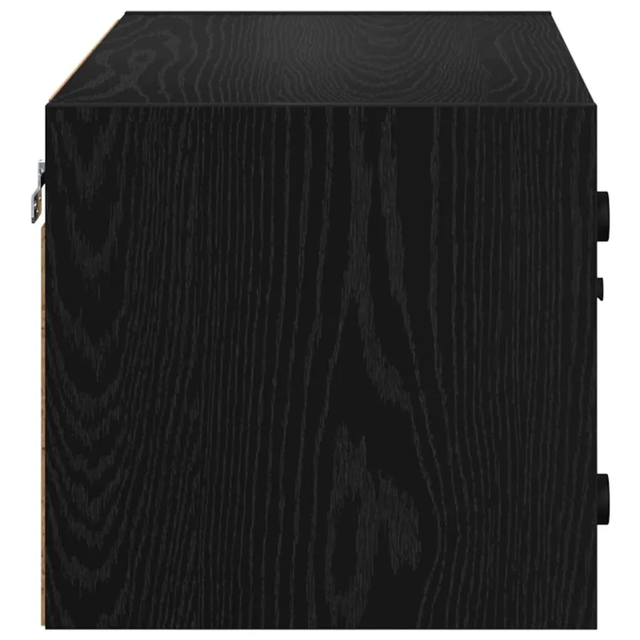 Meuble mural Chêne noir 68 x 37 x 35 cm Bois d'ingénierie - 7