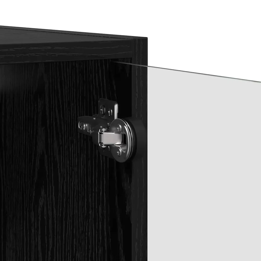 Meuble mural Chêne noir 68 x 37 x 35 cm Bois d'ingénierie - 9