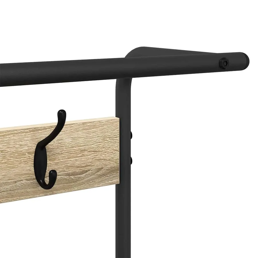 Porte-manteau Chêne Sonoma 95 x 34 x 184 cm Bois d'ingénierie - 9