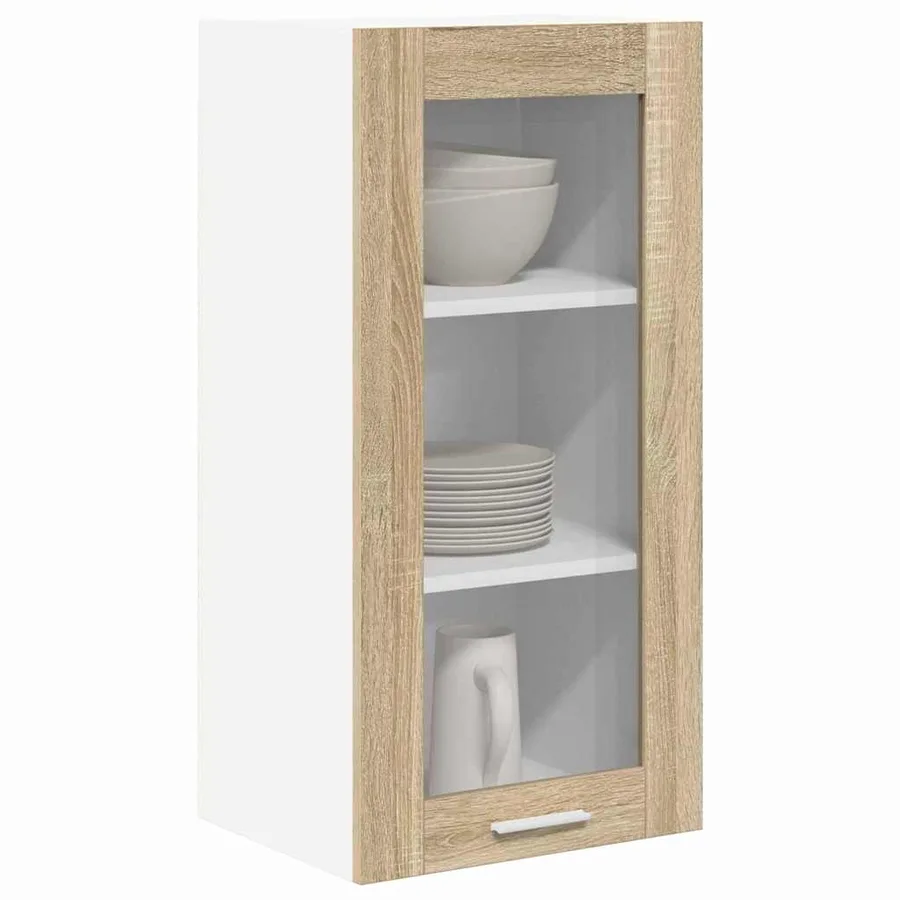 Armoire suspendue avec stockage Chêne Sonoma 40 x 31 x 80 cm - 3