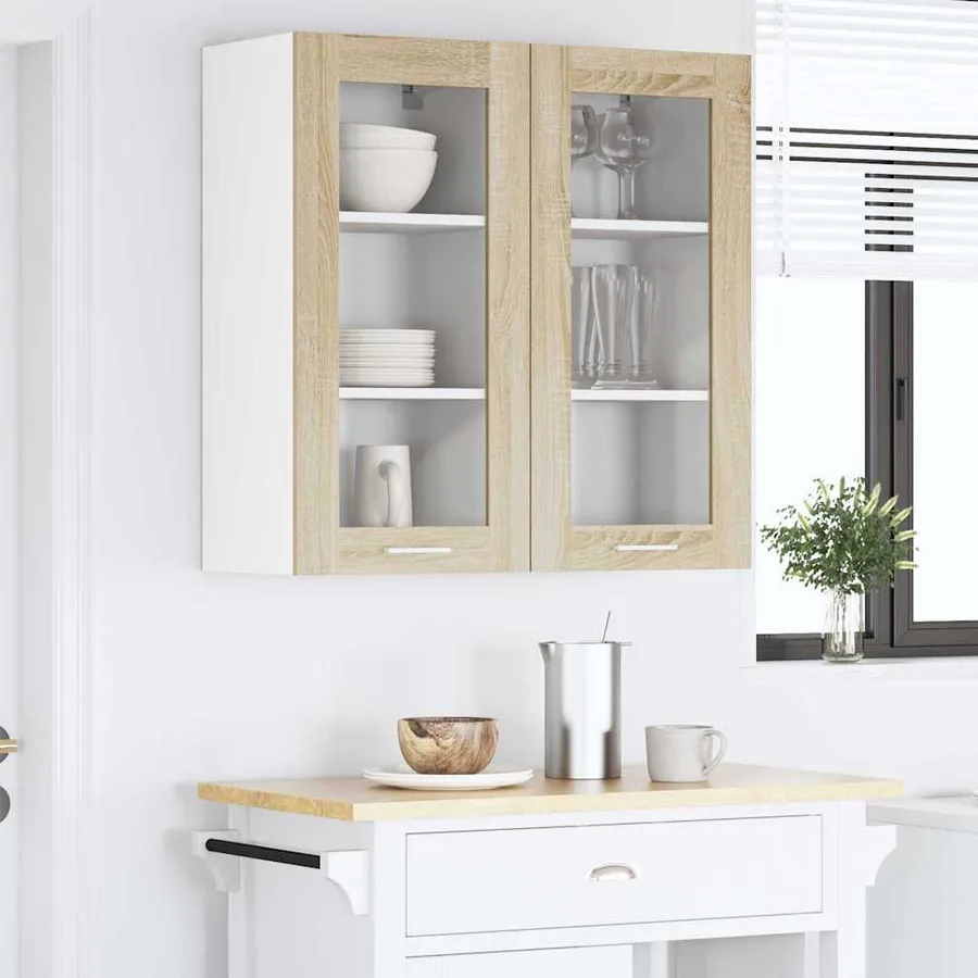 Armoire suspendue avec stockage Chêne Sonoma 40 x 31 x 80 cm - 4