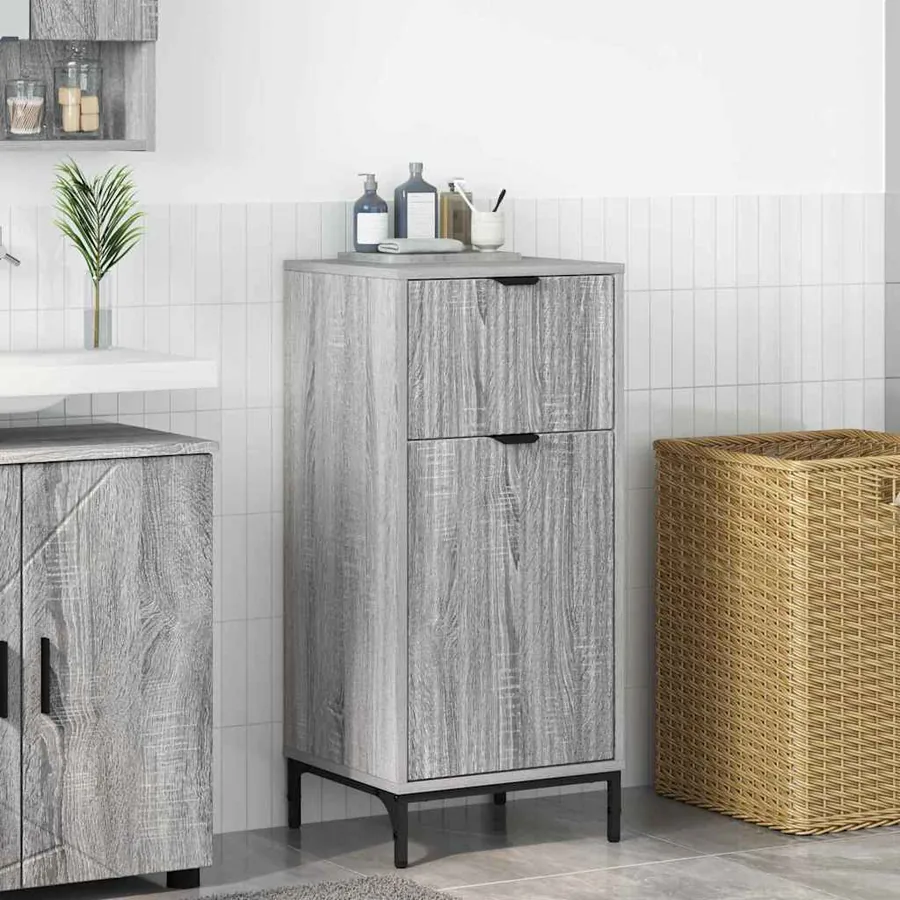 Cabinet de salle de bain Gris Sonoma 39,5 x 36 x 88 cm