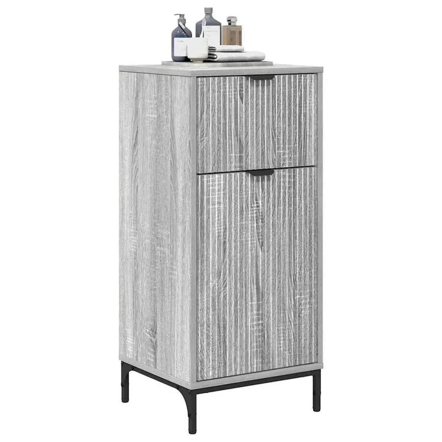 Cabinet de salle de bain Gris Sonoma 39,5 x 36 x 88 cm - 3