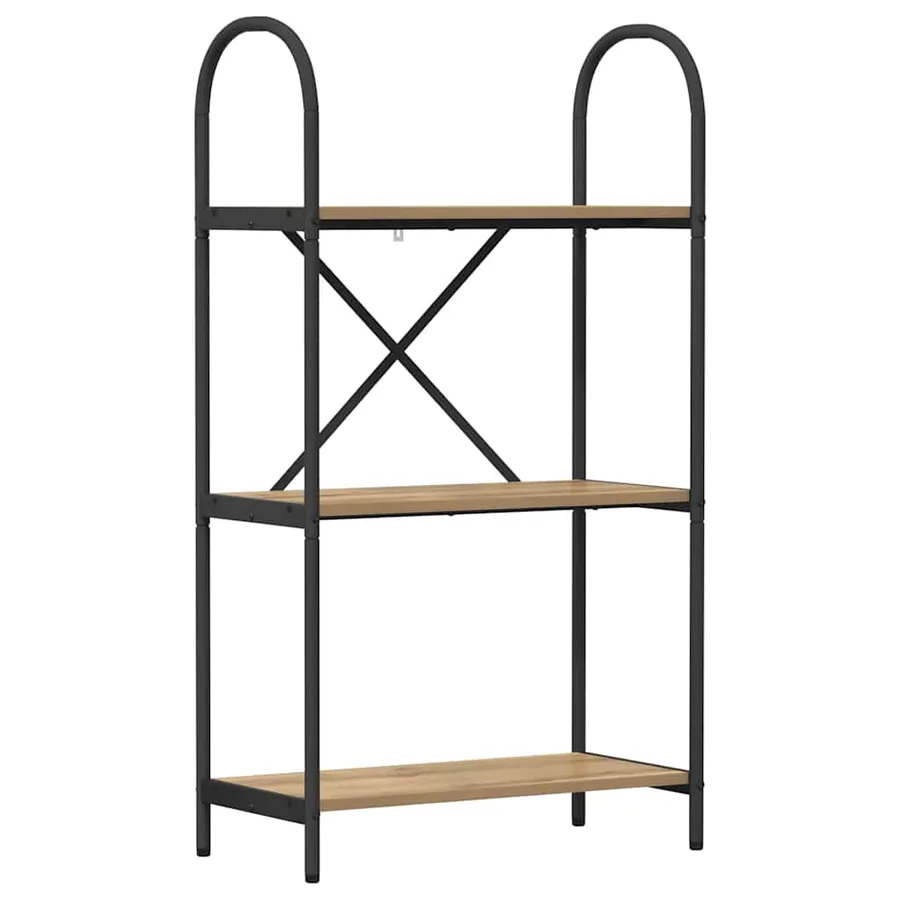 Étagère 3 niveaux 60 x 30 x 109 cm Bois d'ingénierie - 2